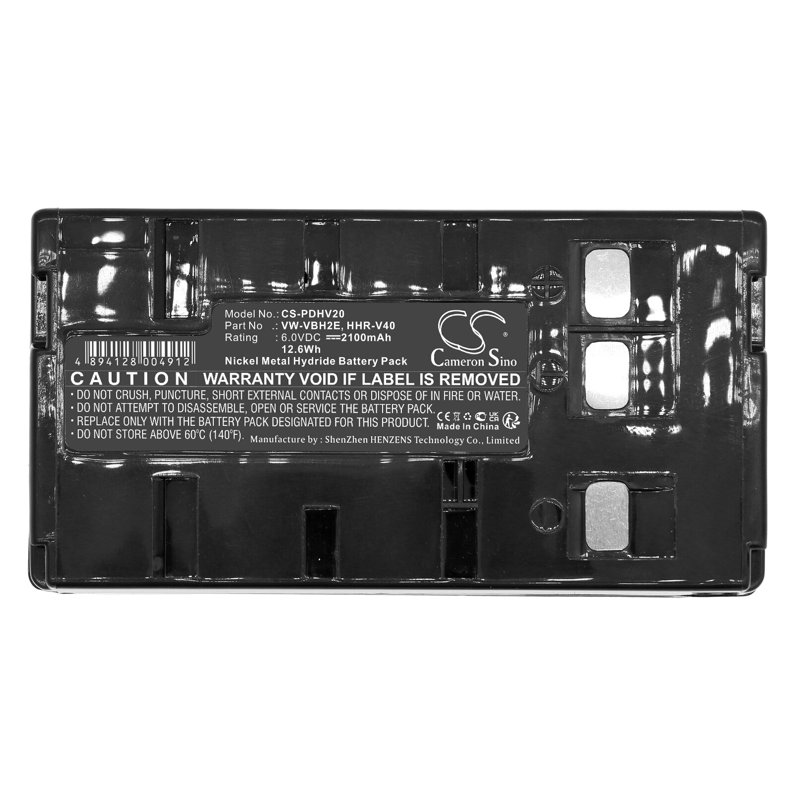 Batteri til kamera for RCA AutoShot CC-1000, AutoShot CC-1650, AutoShot CC-174 osv.