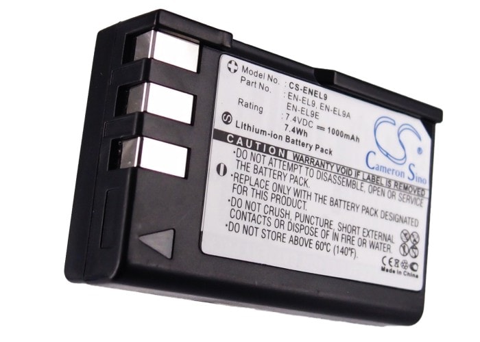 Batteri til Nikon Kamera – 1000 mAh Li-ion Erstatningsbatteri for Lang Brukstid