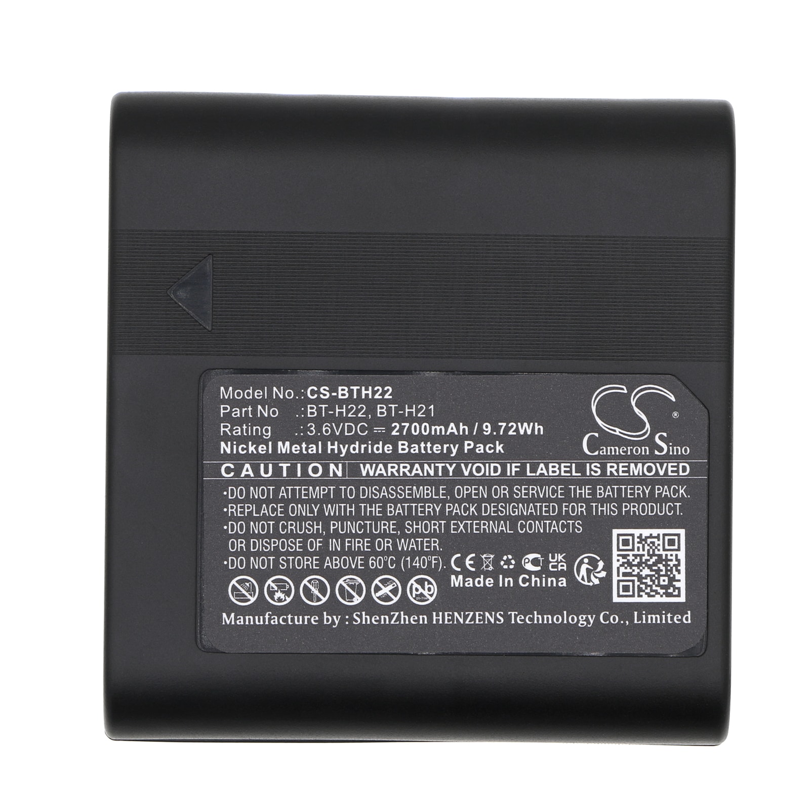 Batteri til kamera for Sharp VL-AH131S, VL-AD260U, VL-E780 og andre