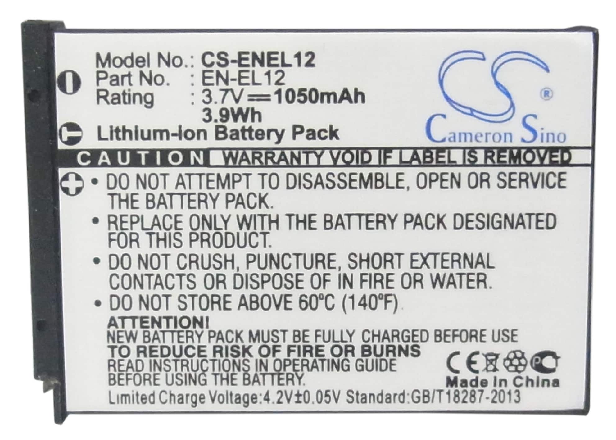 Batteri til kamera for NIKON Coolpix S610, Coolpix S610c, Coolpix S710 osv.