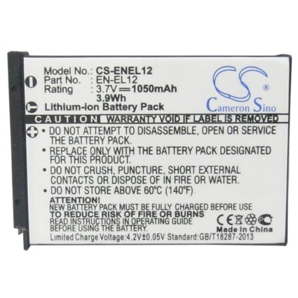 Batteri til kamera for NIKON Coolpix S610, Coolpix S610c, Coolpix S710 osv.