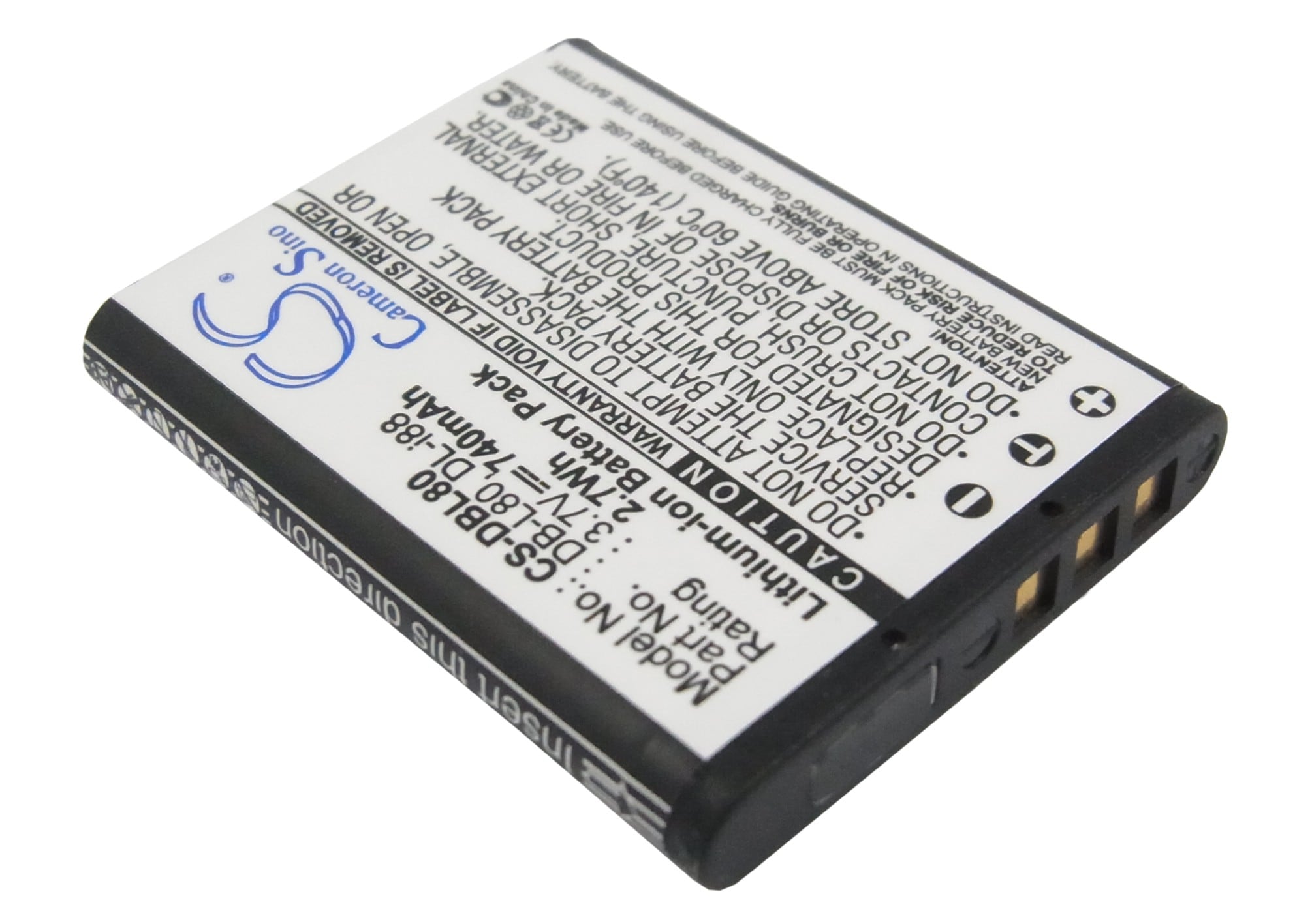 Batteri til kamera for Toshiba Camileo BW10 HD, Camileo BW10, Camileo SX900 og andre.