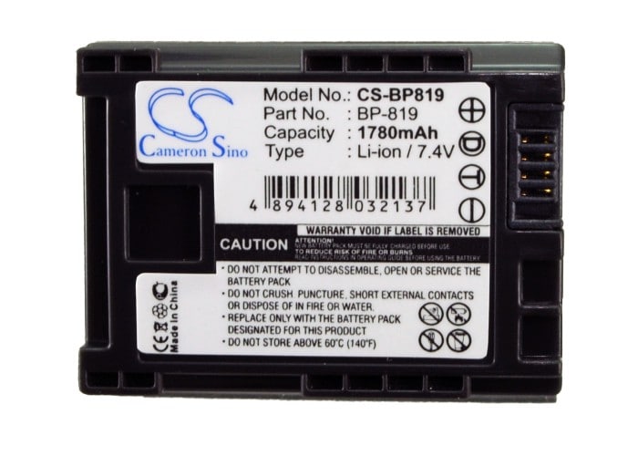 Batteri til kamera for Canon Vixia HF10, Vixia HF11, Vixia HF100 osv.