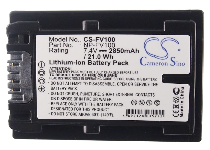 Batteri til kamera for Sony HDR-TG1, HDR-TG3E, HDR-TG5 osv.