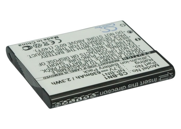 Batteri til Sony Cyber-shot – 630 mAh NP-BN1 Li-ion 3,7 V