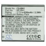 Batteri til Sony Cyber-shot – 630 mAh NP-BN1 Li-ion 3,7 V
