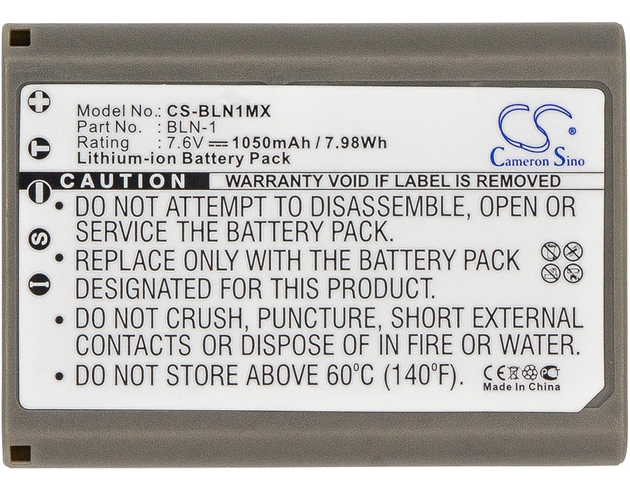 Batteri til kamera for Olympus E-M5, OM-D, EM5 etc.