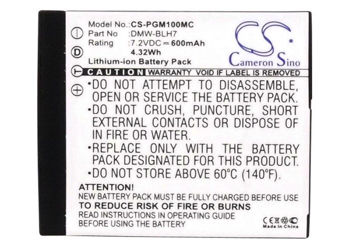 Batteri til kamera for Panasonic Lumix DMC-GM1, Lumix DMC-GM1KS, Lumix DMC-GM1D og andre.