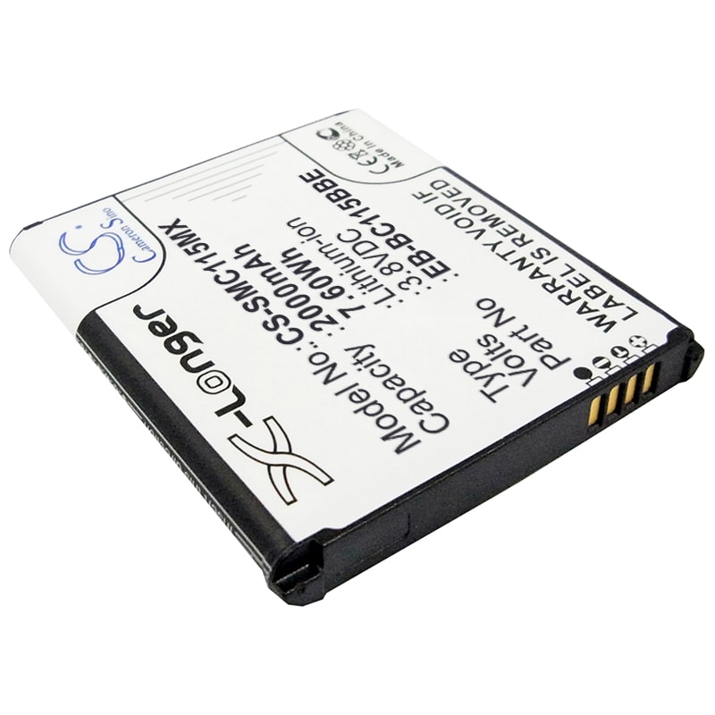 Batteri for kamera for Samsung Galaxy S5 Zoom, Galaxy K zoom, SM-C111 og andre.