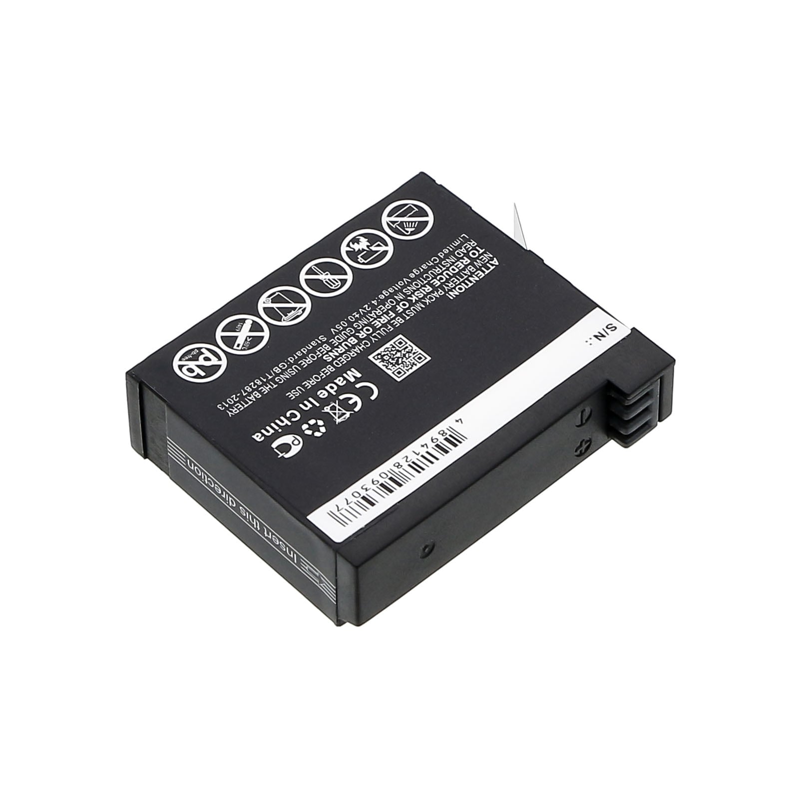 Batteri for kamera for GoPro Hero 4, Hero 4 Silver, Hero 4 Black og andre.