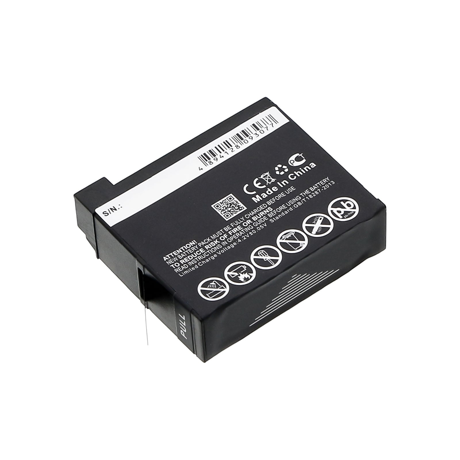 Batteri for kamera for GoPro Hero 4, Hero 4 Silver, Hero 4 Black og andre.