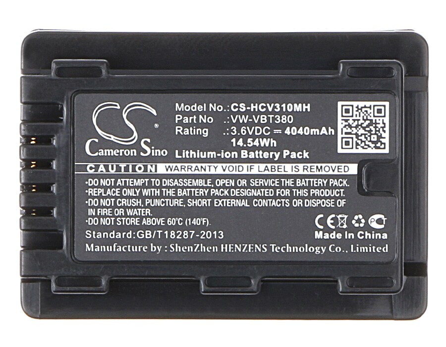 Batteri til kamera for Panasonic HC-W570, HC-W580, HC-W850EB osv.