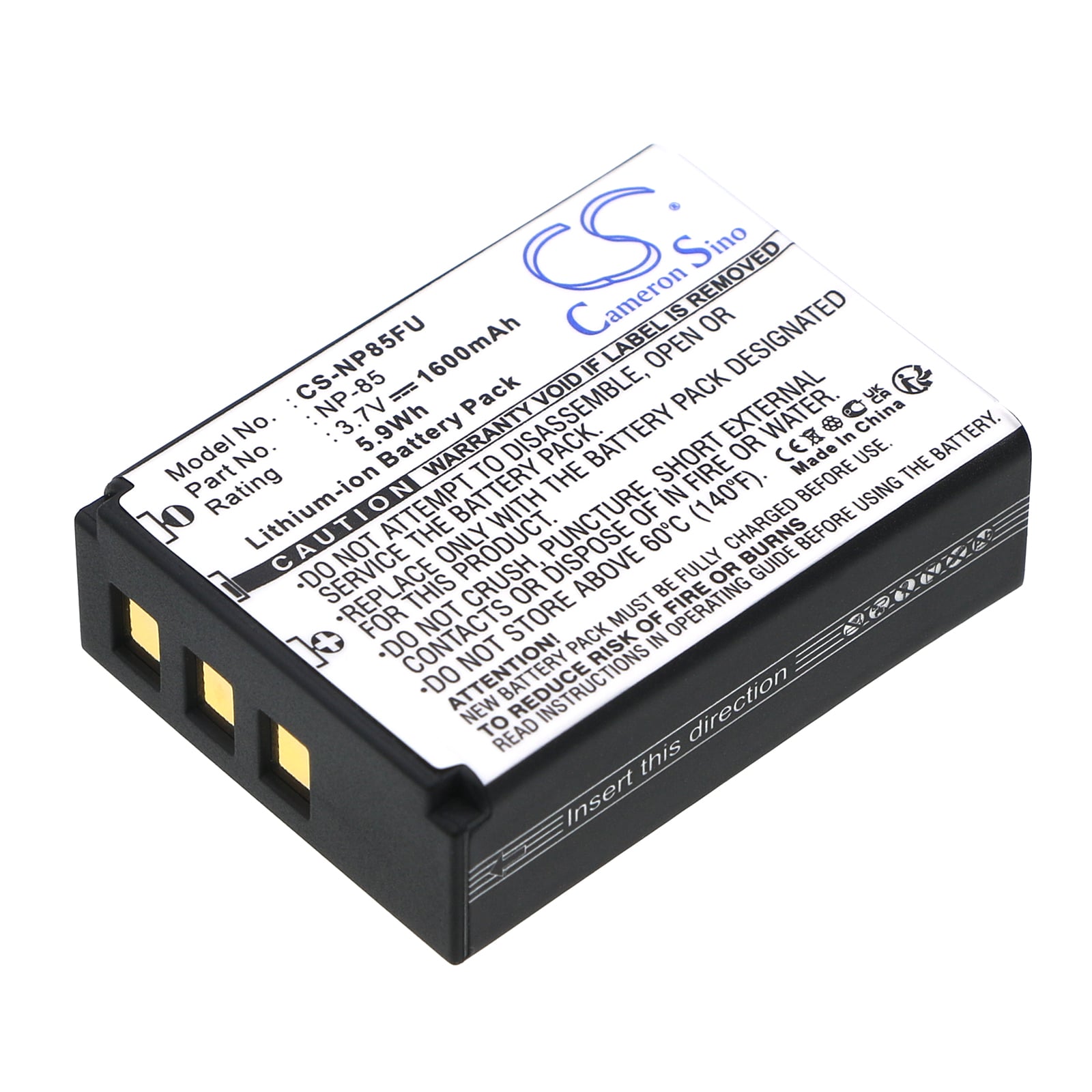 Batteri til kamera for Fujifilm Finepix F305, Finepix SL300, Finepix SL280 osv.