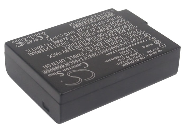 Batteri til kamera for Panasonic Lumix DMC-GF2, Lumix DMC-GF2CK, Lumix DMC-GF2CS og andre.