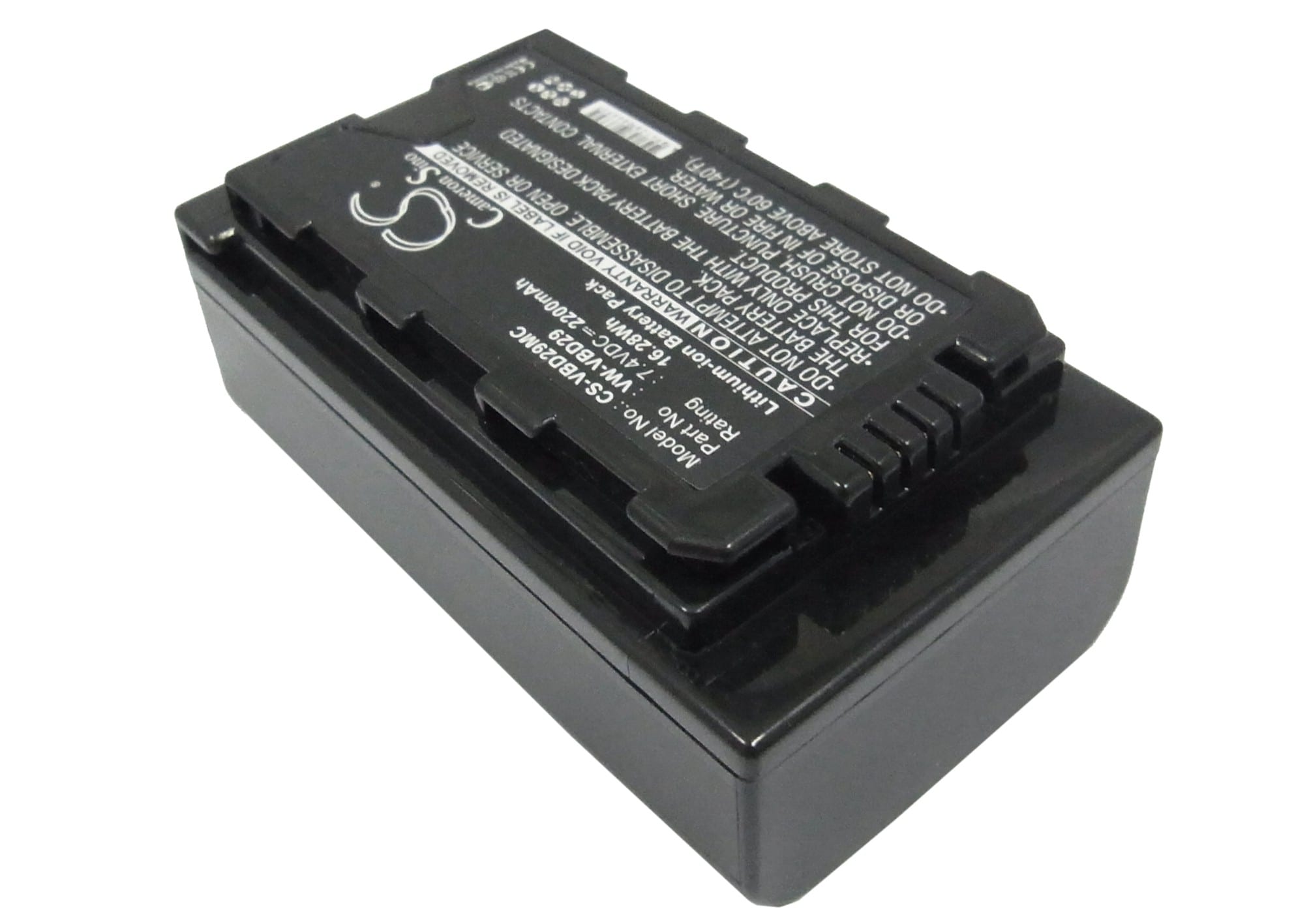 Batteri til kamera for Panasonic HDC-MDH2GK, HC-MDH2, AJ-PX298MC og andre.