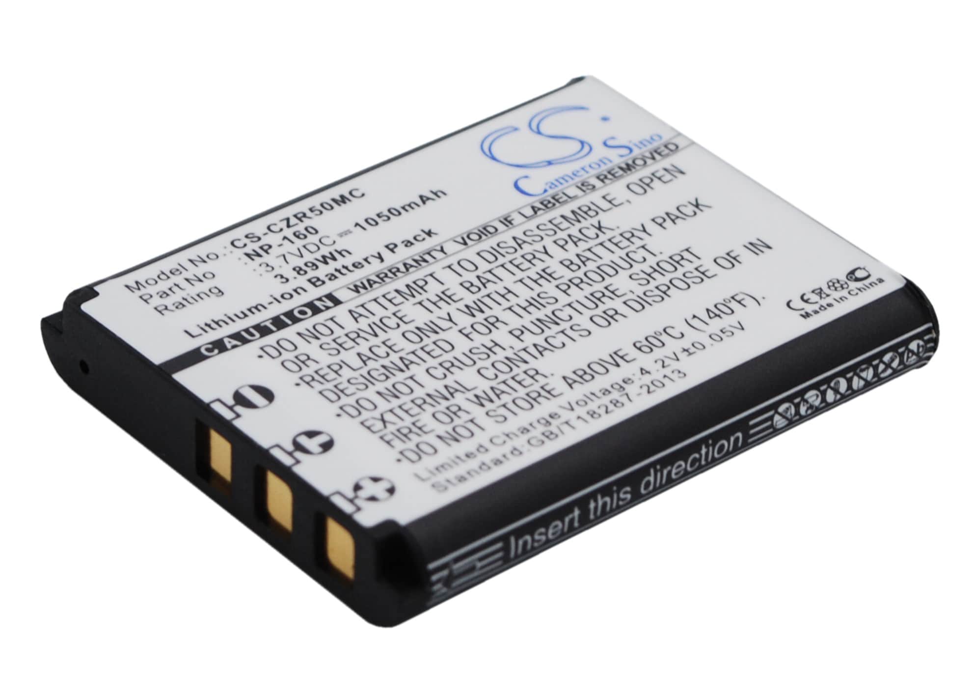 Batteri til kamera for Casio Exilim EX-ZR50, Exilim EX-FC500, Exilim EX-ZR55 osv.