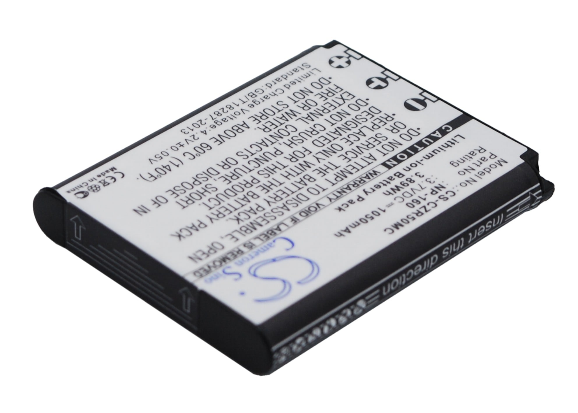 Batteri til kamera for Casio Exilim EX-ZR50, Exilim EX-FC500, Exilim EX-ZR55 osv.
