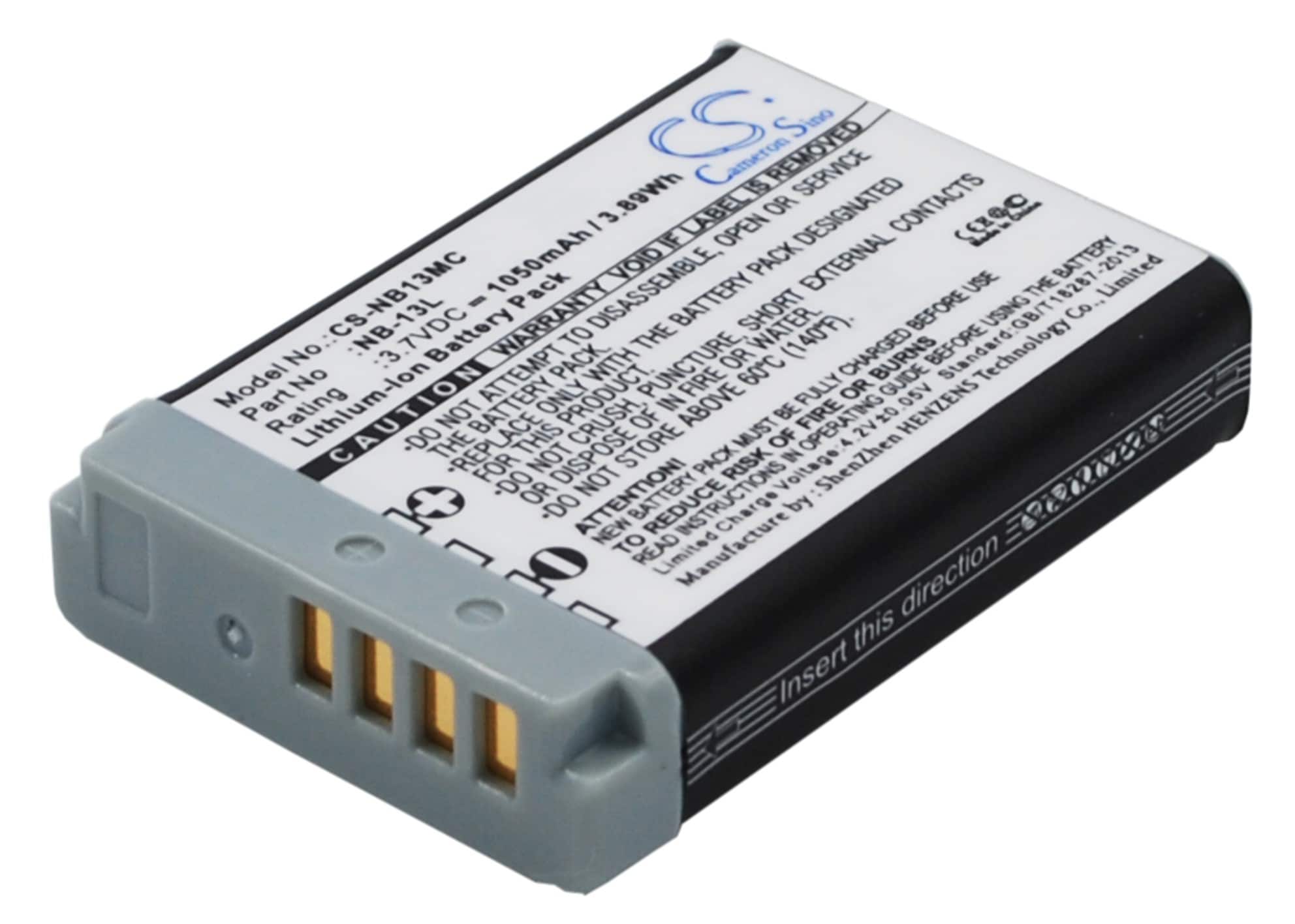 Batteri til kamera for Canon Powershot G7X, Powershot G5X, Powershot G9X osv.
