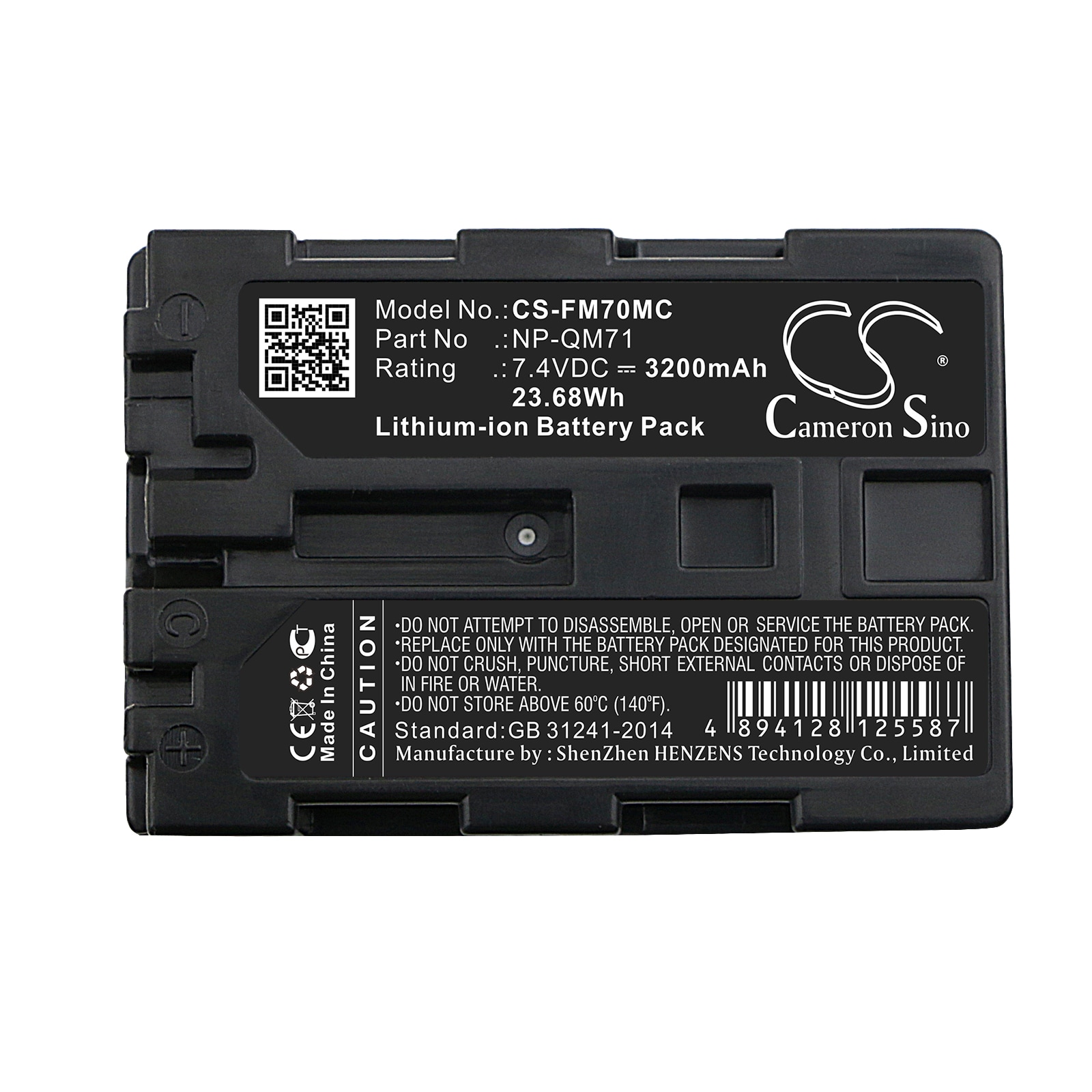 Batteri til kamera for Sony CCD-TRV108, CCD-TRV118, CCD-TRV128 osv.