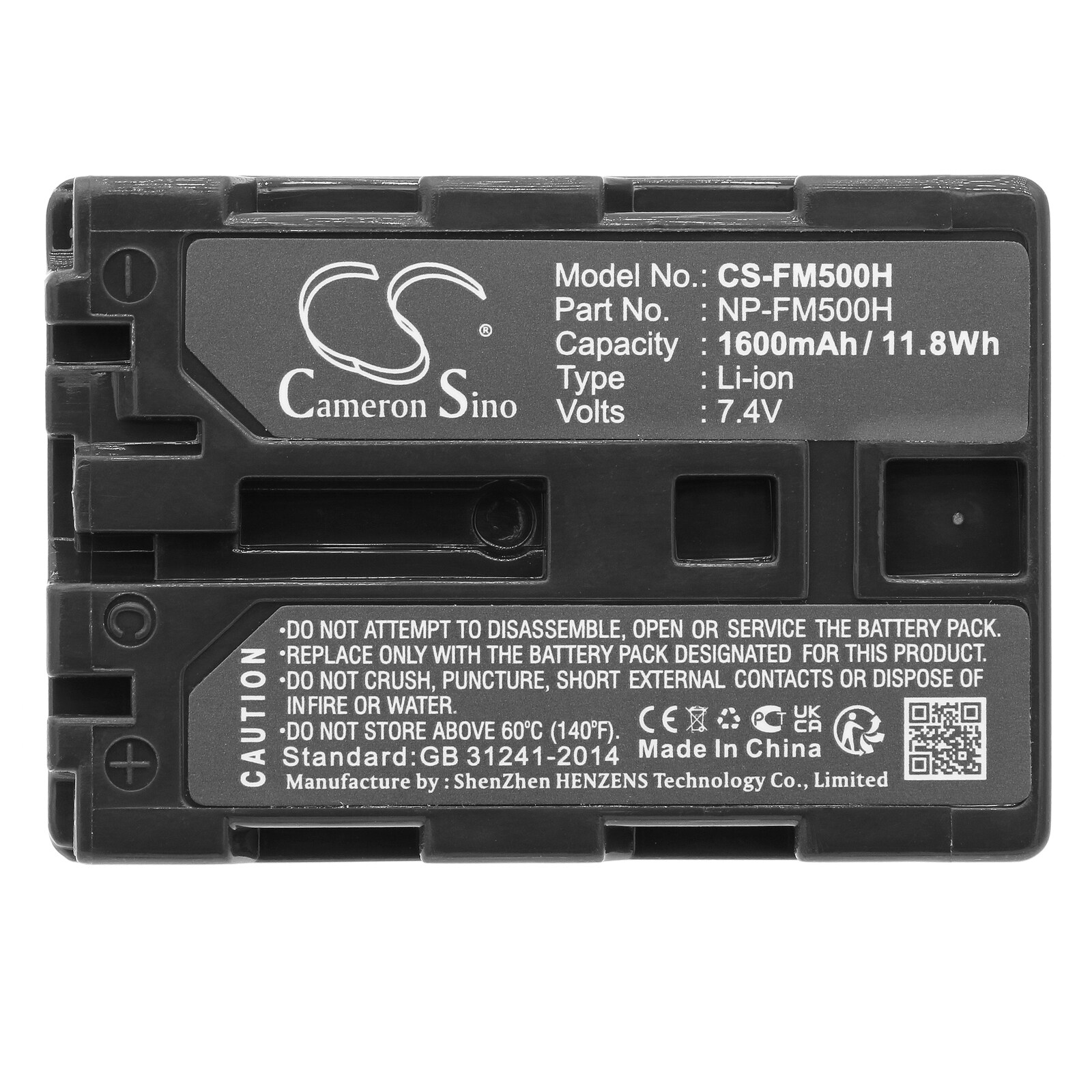 Batteri til kamera for Sony DSLR-A100, DSLR-A200, DSLR-A300 osv.