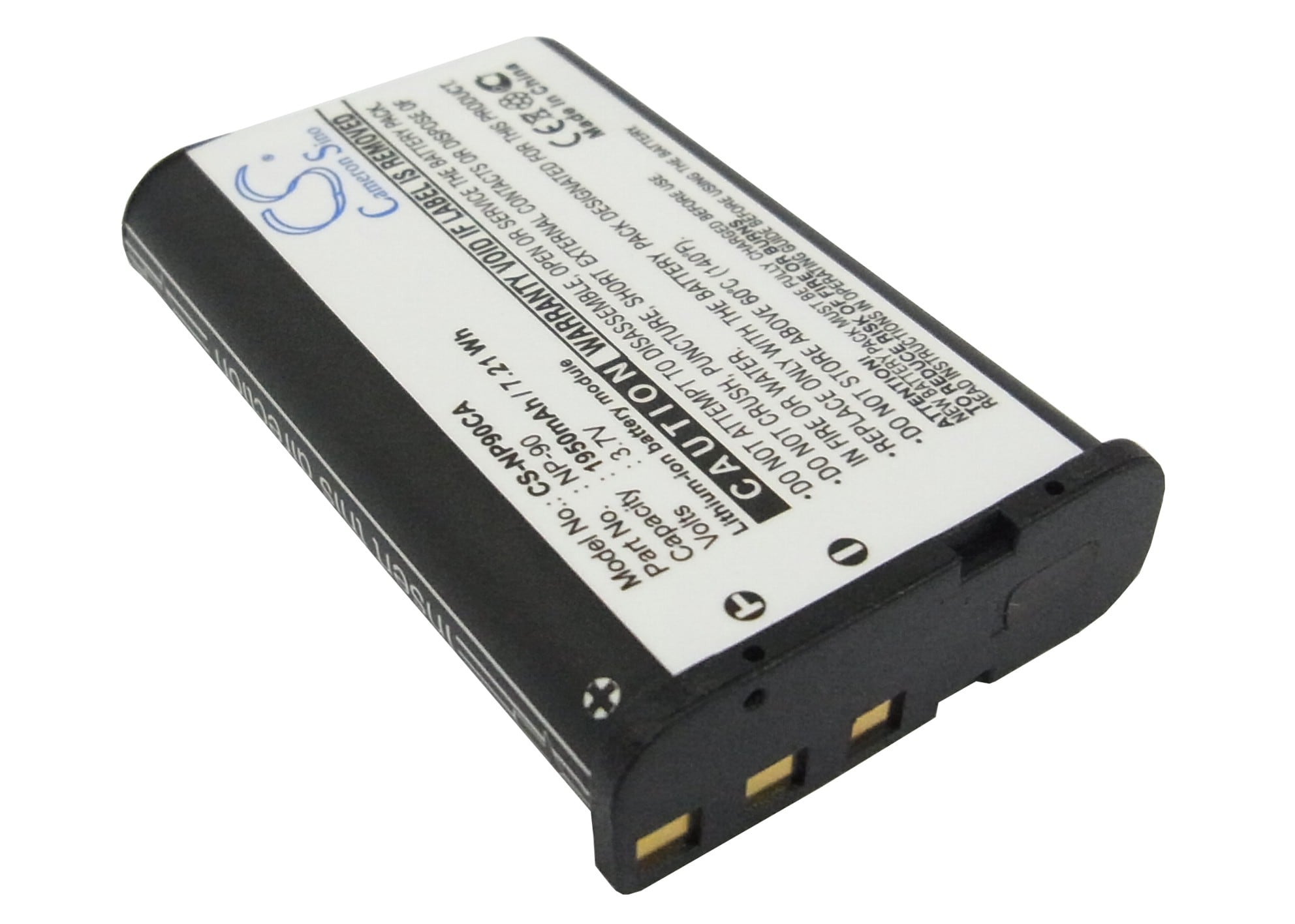 Kamerabatteri 1950 mAh til Casio Exilim EX-FH100 / EX-H10 / EX-H15 / EX-Z2000 / erstatter NP-90