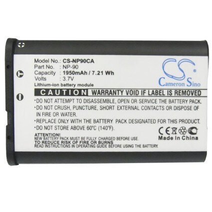 Kamerabatteri 1950 mAh til Casio Exilim EX-FH100 / EX-H10 / EX-H15 / EX-Z2000 / erstatter NP-90