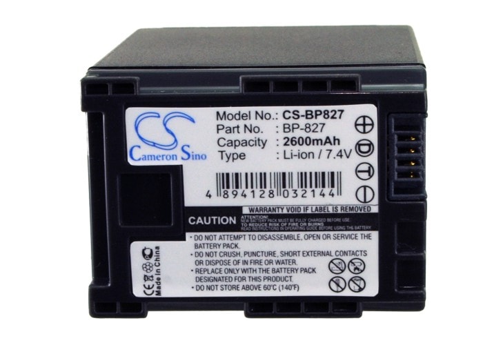 Batteri til kamera for Canon Vixia HF10, Vixia HF11, Vixia HF100 osv.
