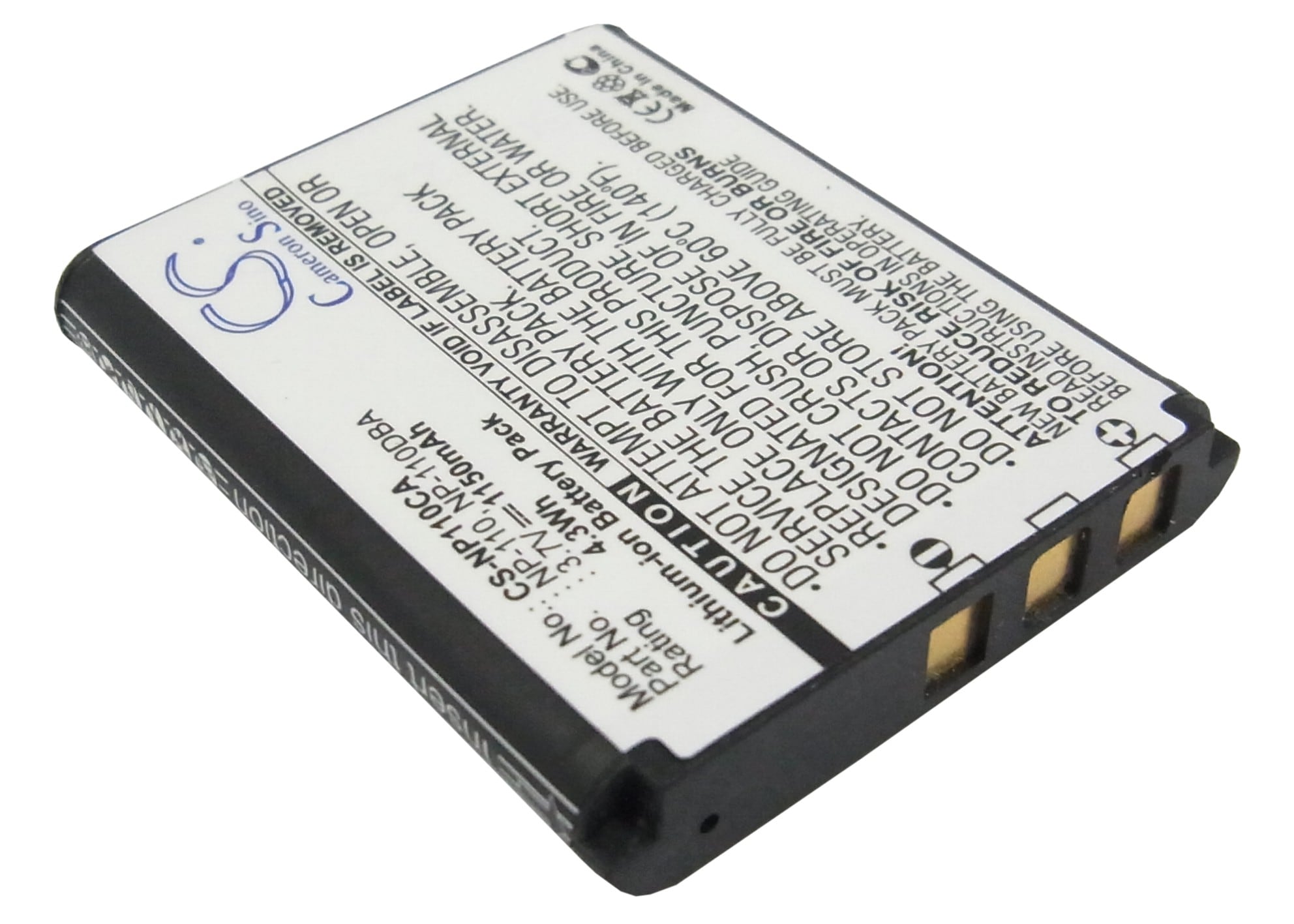 Batteri til kamera for Casio Exilim EX-Z2000, Exilim EX-Z200, Exilim Zoom EX-Z2000 osv.
