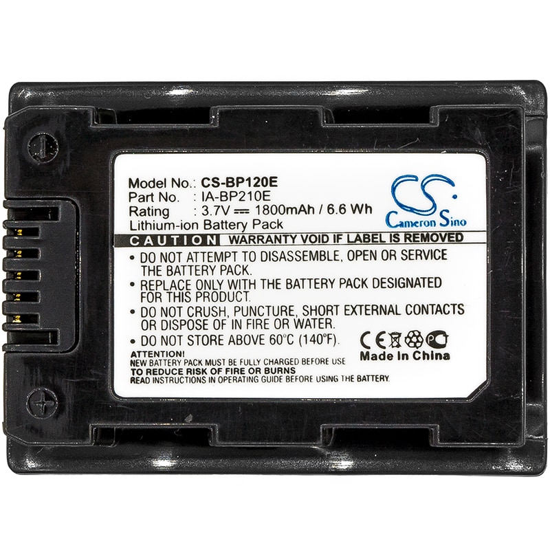 Batteri til kamera for Samsung HMX-S10, HMX-S15, HMX-S16 osv.