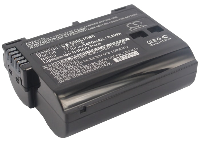 Batteri til kamera for Nikon Coolpix D7000, D800, Digital SLR D800 osv.