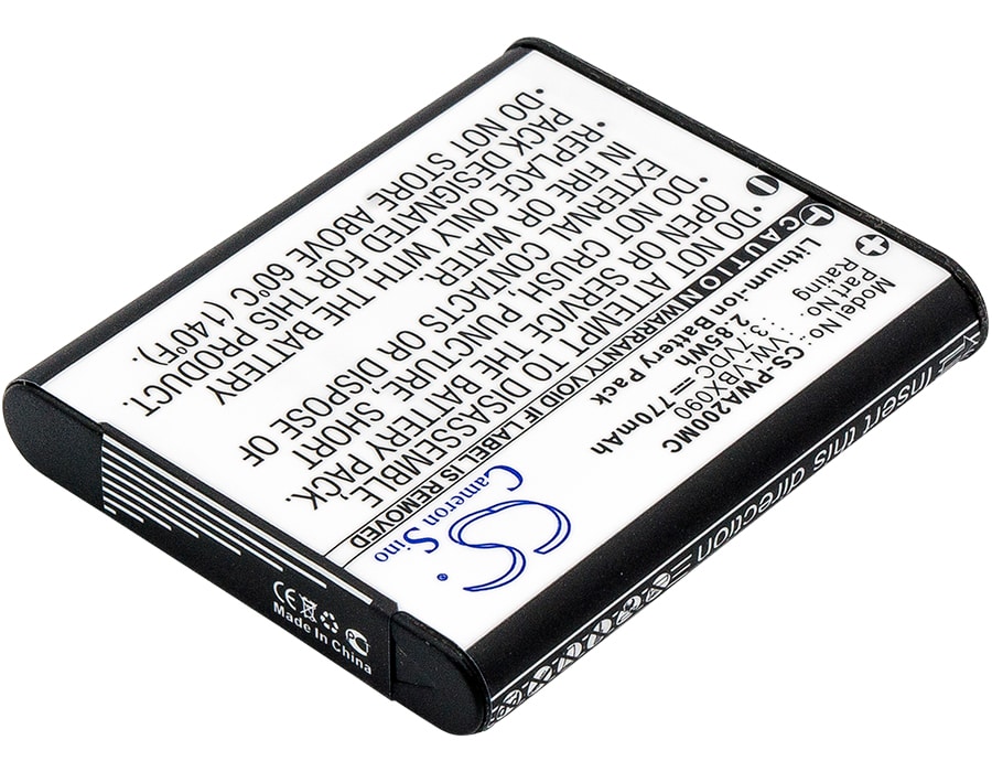 Batteri til kamera for Panasonic WA20, WA2, HX-WA20 osv.