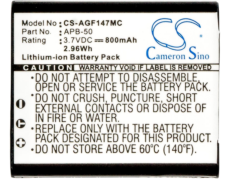 Batteri til kamera for Agfa Optima 147