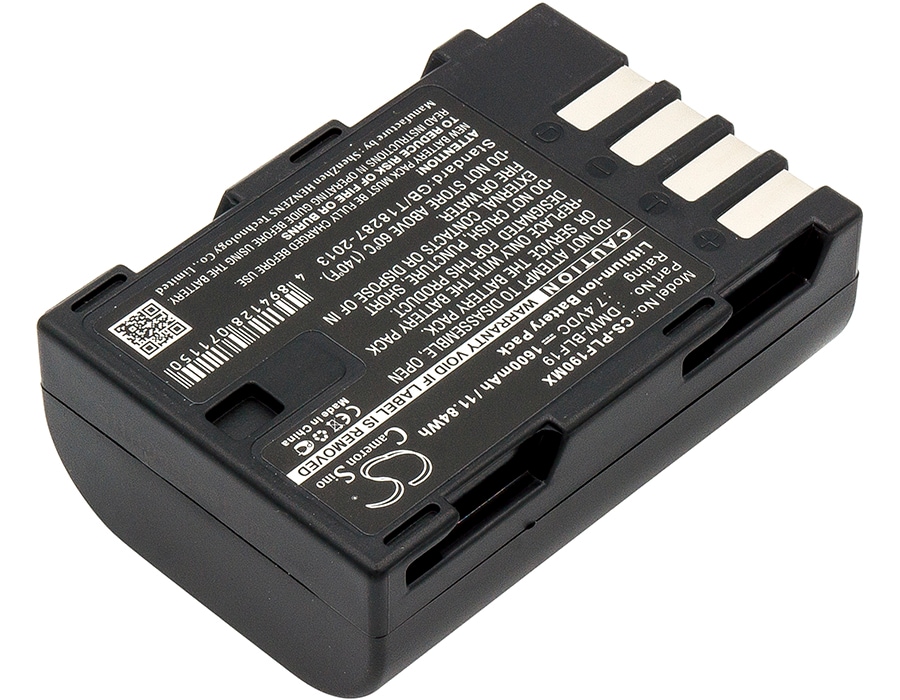 Batteri til kamera for Panasonic Lumix DMC-GH3, Lumix DMC-GH3A, Lumix DMC-GH3AGK og andre.