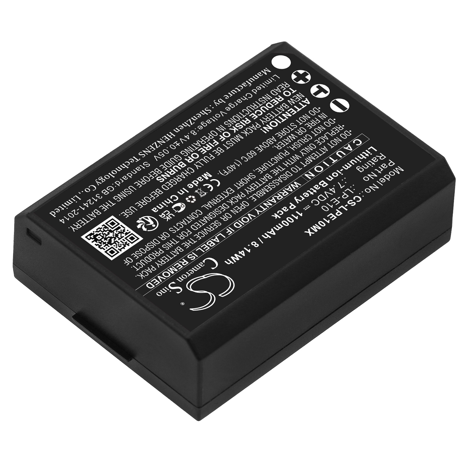 Canon Kompatibelt Kamerabatteri – 1100 mAh 7,4 V Li-ion