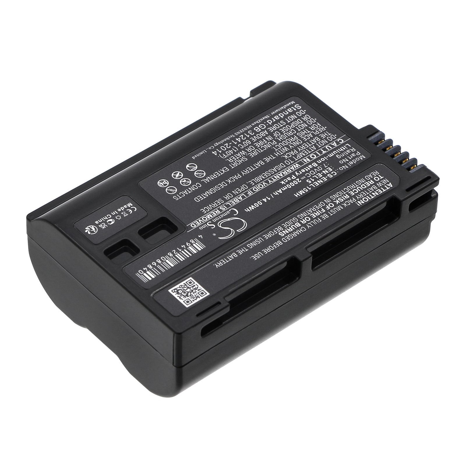Batteri til kamera for Nikon Coolpix D7000, D800, Digital SLR D800 osv.