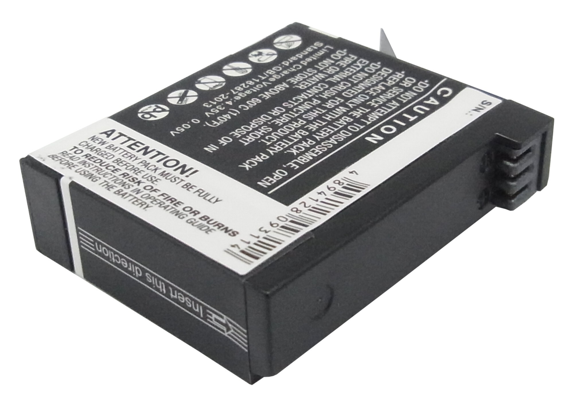 Batteri for GoPro – 1160 mAh Li-ion Erstatningsbatteri