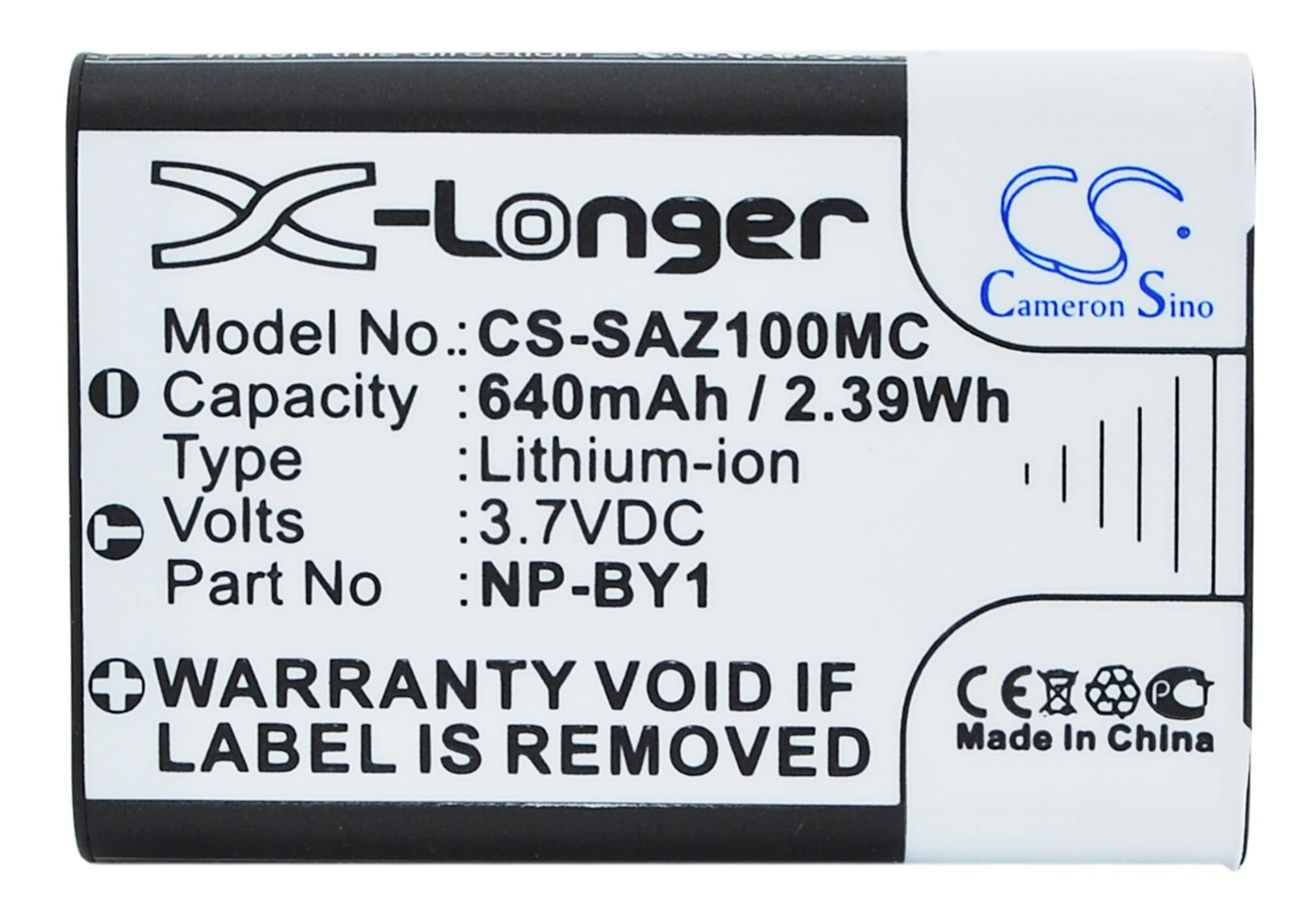 Batteri til kamera for Sony Action Cam Mini AZ1, HDR-AZ1, HDR-AZ1/W etc.
