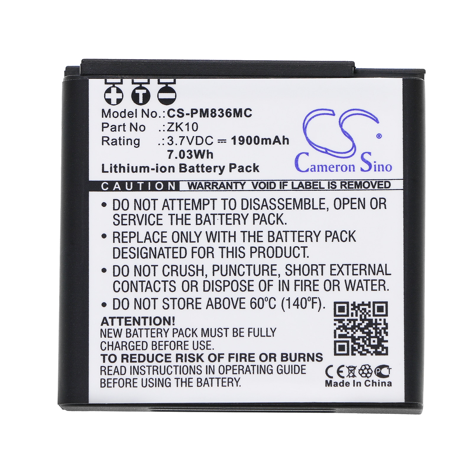 Batteri til kamera for Polaroid iM1836