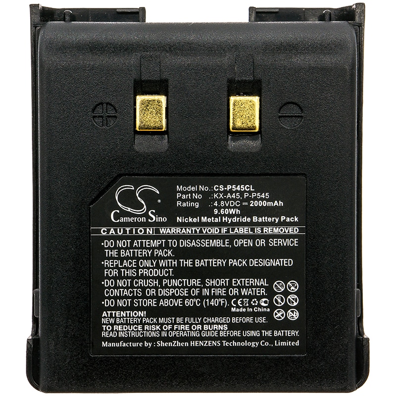Batteri til trådløs telefon for Panasonic KX-T9100, KX-T9150, KX-T9200 og andre.