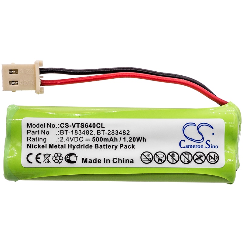 Batteri til trådløs telefon for V Tech 89134801, DS6401, DS6421 og andre