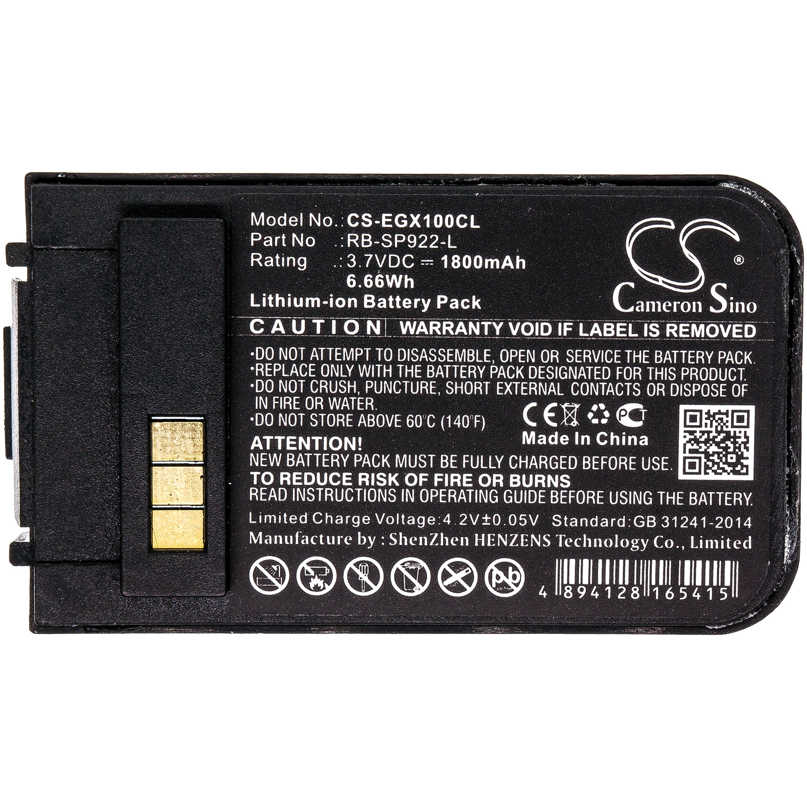Batteri til trådløs telefon for EnGenius DuraFon 1x, DuraFon 4x, Durawalkie og andre.