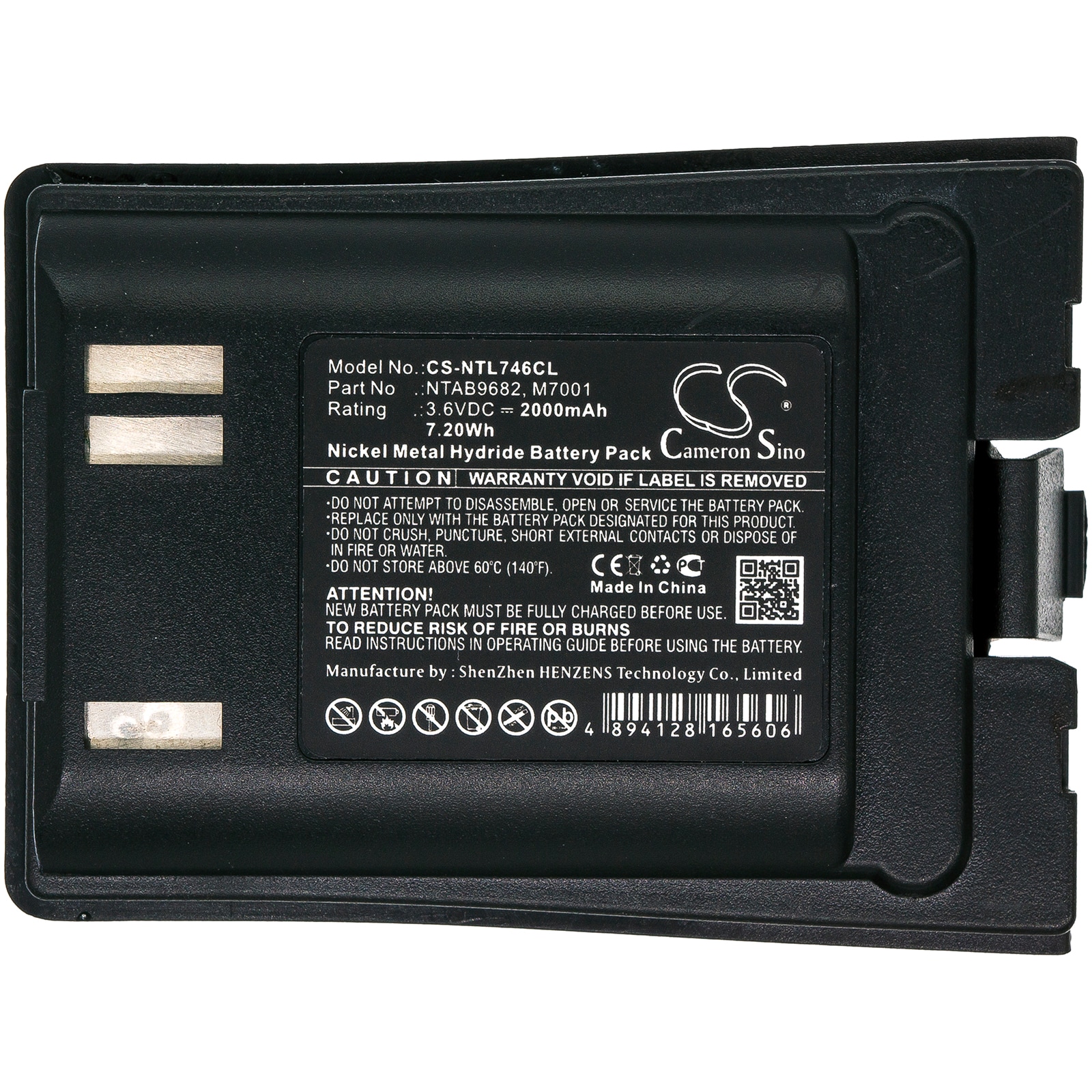 Batteri til trådløs telefon for Nortel T7406