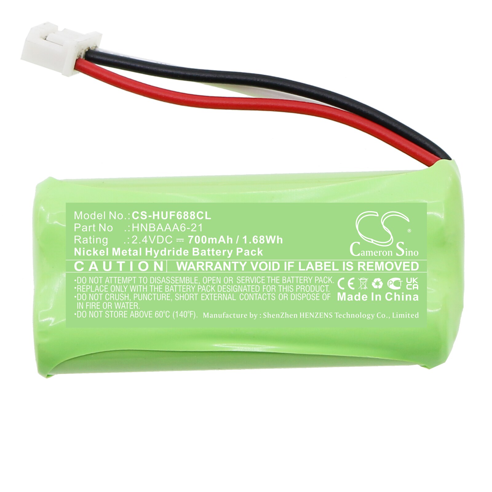 Batteri for trådløs telefon for Huawei FH88, F688, F688-20
