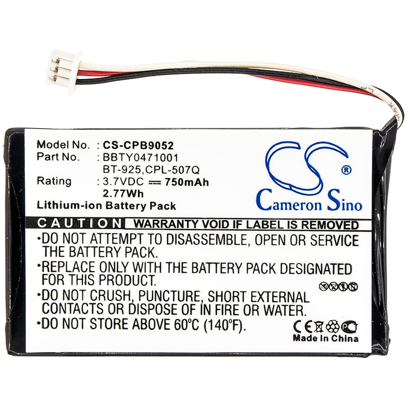Batteri til trådløs telefon for Uniden TRU-C46, TRU-C56
