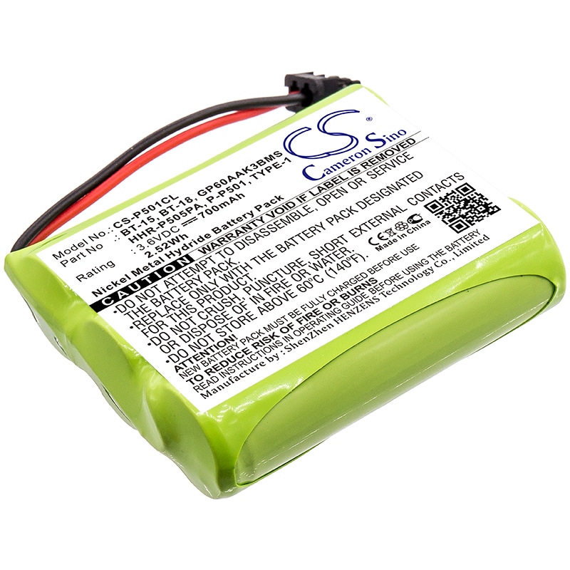 Batteri for trådløs telefon for $ 0000060n BBTY0623001, BPT18, BT1006 og andre.