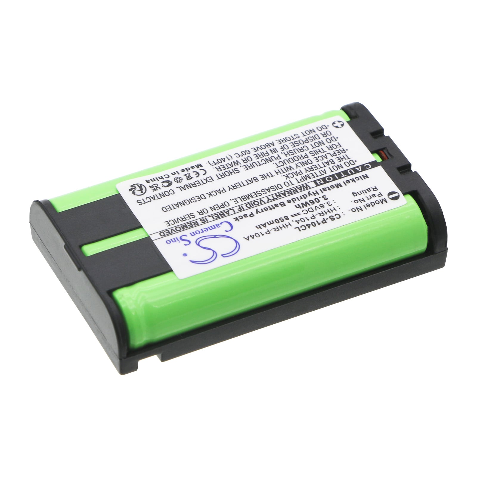 Batteri til trådløs telefon for Radio Shack 23-968, 43-9024, 43-9025 etc.