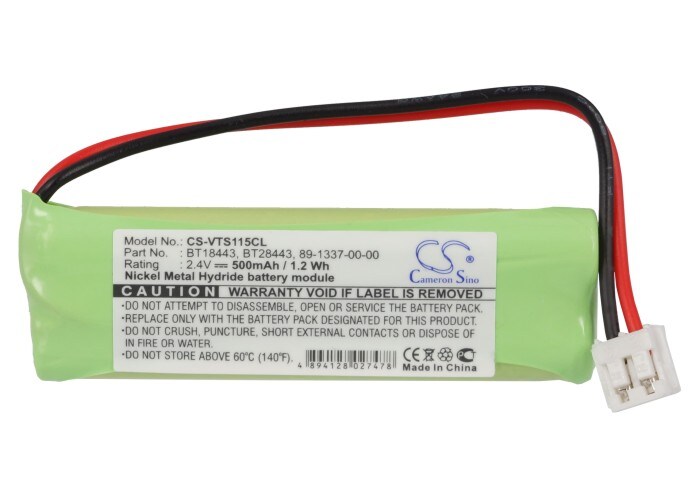 Batteri til trådløs telefon for V TECH LS6115, LS6117, LS6125 og andre