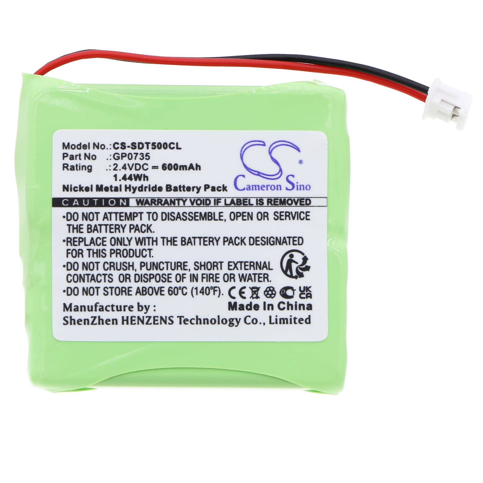 Batteri til trådløs telefon for Telstra 8400A, 8450, CLS-8450 osv.