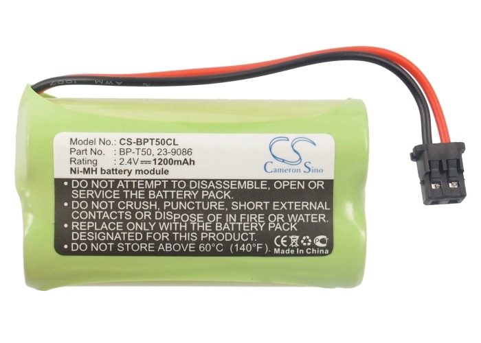 Batteri til trådløs telefon for SPP-N1000, SPP-N1001, SPP-N1003 og andre.