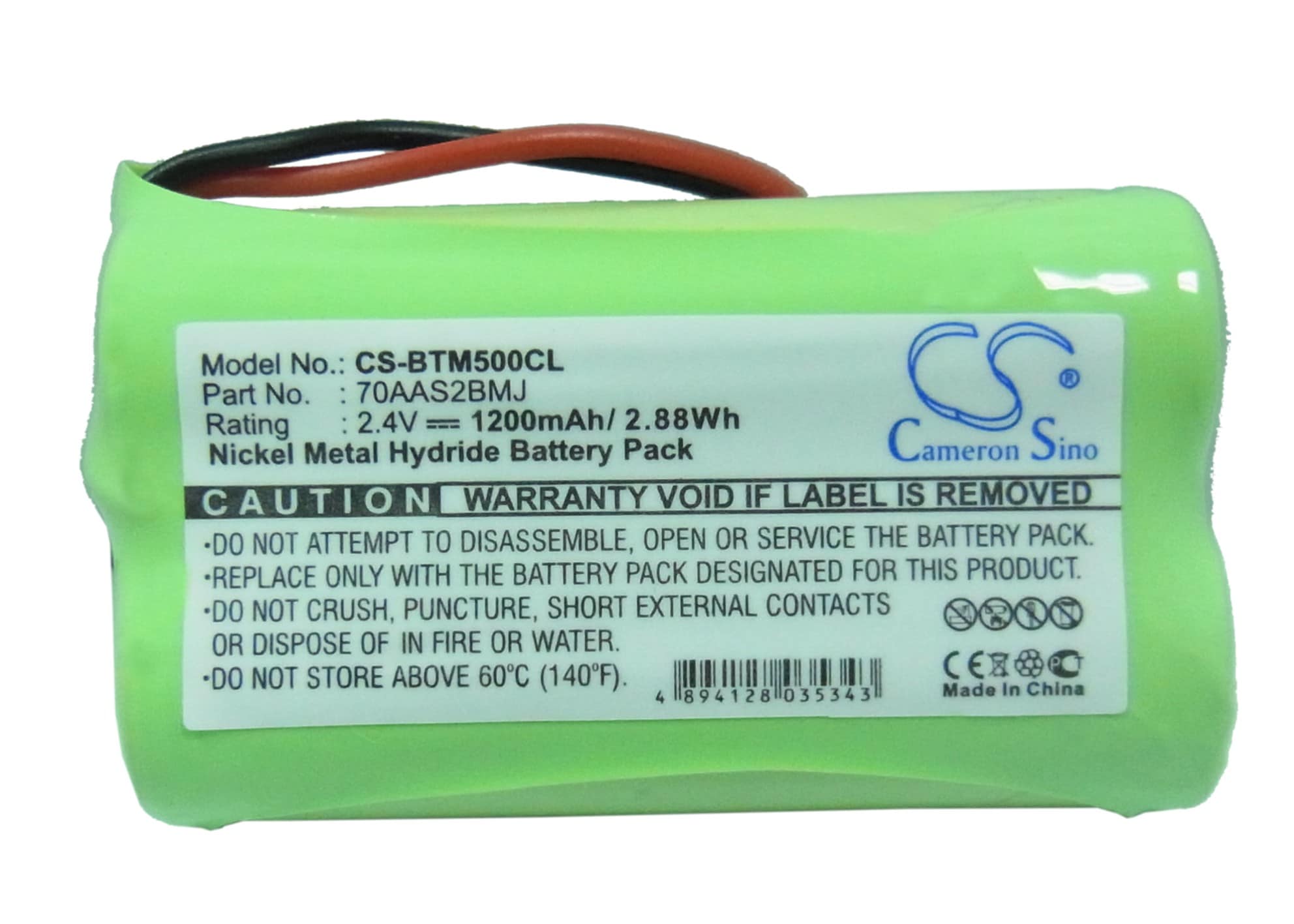 Batteri til trådløs telefon for Binatone MD500, Micro DECT-kompatibel og andre.